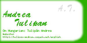 andrea tulipan business card